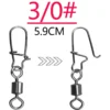 High Strength Ball Bearing Swivels Jig Saltwater Stainless Steel Ring