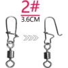 High Strength Ball Bearing Swivels Jig Saltwater Stainless Steel Ring